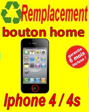 remplacement home iphone 4s